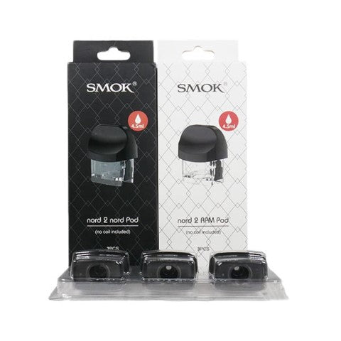 Smok Nord 2 Replacement Pods | RPM & Nord Pods 3pk | bearsvapes.co.uk