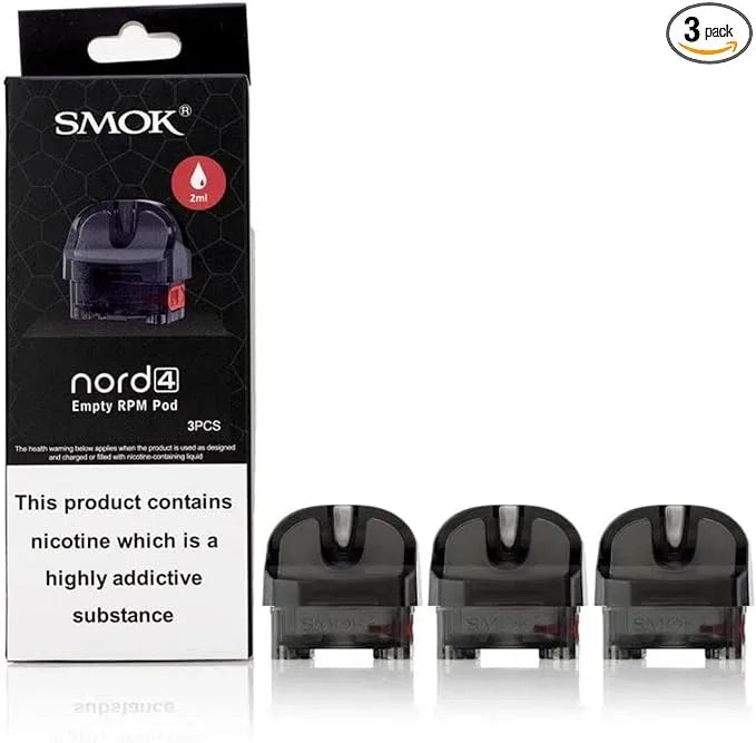 Smok Nord 4 Replacement Pods | RPM & RPM2 Pods 3pk | bearsvapes.co.uk