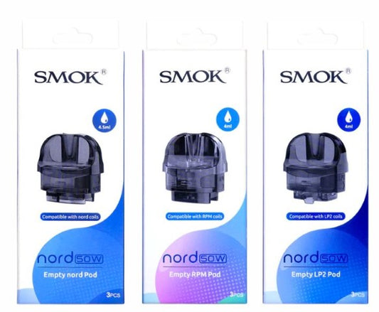 Smok Nord 50W Replacement Pods 3pk | bearsvapes.co.uk