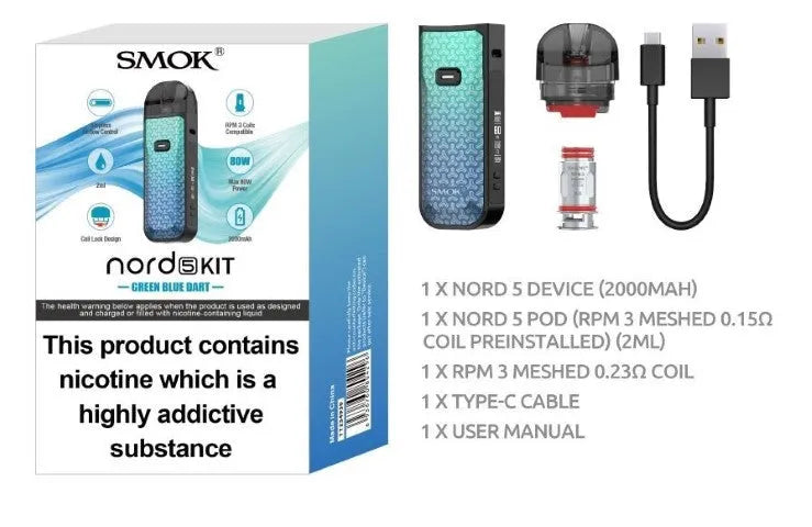 Smok Nord 5 Pod Vape Kit | bearsvapes.co.uk