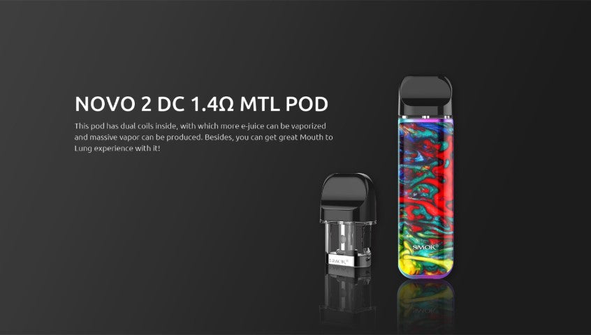 Smok Novo 2 Pod Vape Kit | 800mAh MTL Starter Kit | bearsvapes.co.uk