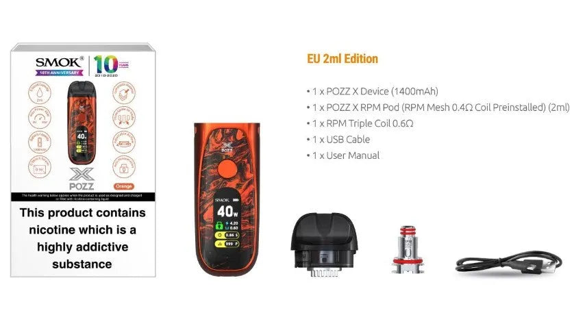 Smok Pozz X Pod Vape Kit | 40% OFF -NOW ONLY £14.95 | bearsvapes.co.uk