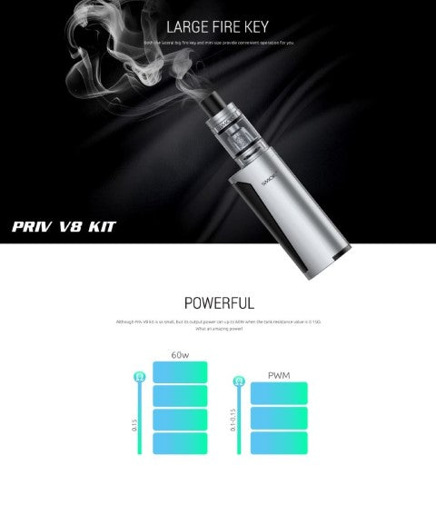 Smok Priv V8 Vape Kit | £19.95 | Free 18650 Battery | bearsvapes.co.uk