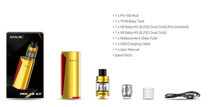 Smok Priv V8 Vape Kit | £19.95 | Free 18650 Battery | bearsvapes.co.uk