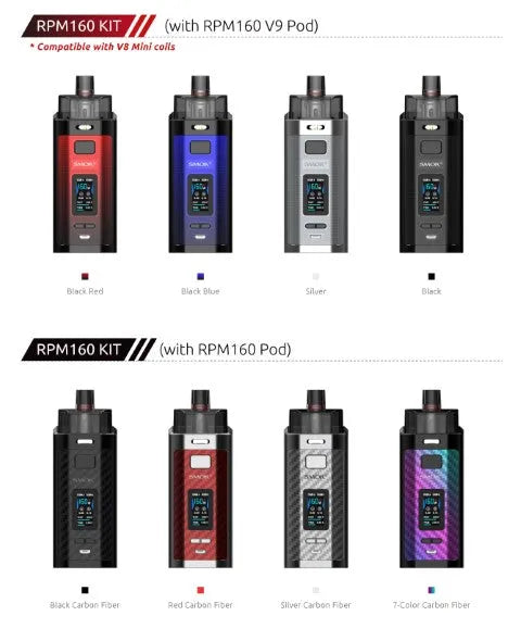 Smok RPM160 Pod Vape Kit | 2 FREE 18650 Batteries | bearsvapes.co.uk