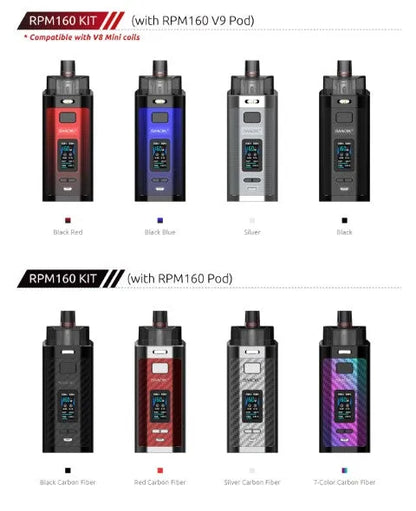 Smok RPM160 Pod Vape Kit | 2 FREE 18650 Batteries | bearsvapes.co.uk