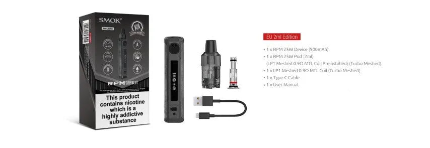 Smok RPM 25W Pod Vape Kit | NOW ONLY £18.95 | bearsvapes.co.uk