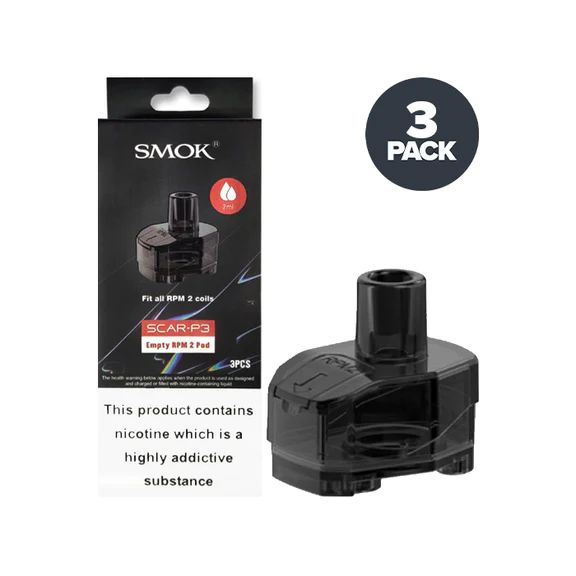 Smok Scar P3 Replacement Pods | RPM & RPM2 3 Pack | bearsvapes.co.uk