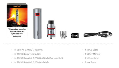 Smok Stick X8 Vape Kit | 3000mAh Vape Kit | bearsvapes.co.uk