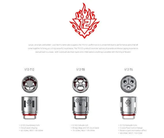 Smok TFV12 Cloud Beast King Coils 3pk | bearsvapes.co.uk