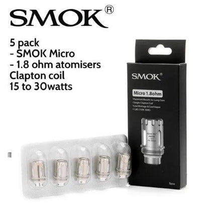 Smok TFV 4 Micro Replacement Coils 5pk | ONLY £4.95 | bearsvapes.co.uk