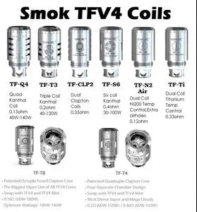 Smok TFV4 Replacement Coils 5 Pack FROM £4.95 | bearsvapes.co.uk