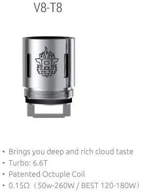 Smok TFV8 Cloud Beast Replacement Coils 3pk | bearsvapes.co.uk