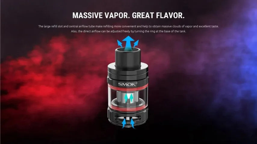 Smok TFV9 Sub-ohm Vape Tank | 2ml | NOW ONLY £14.95 | bearsvapes.co.uk