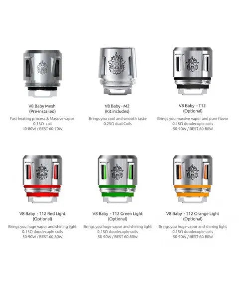 Smok V8 Baby Replacement Coils 5pk | bearsvapes.co.uk