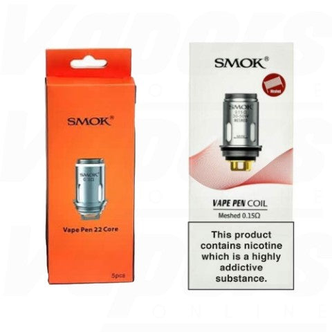 Smok Vape Pen 22 Replacement Coils 5pk | ONLY £6.95 | bearsvapes.co.uk