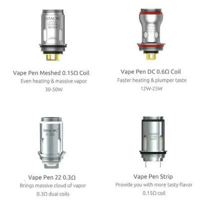 Smok Vape Pen 22 Replacement Coils 5pk | ONLY £6.95 | bearsvapes.co.uk