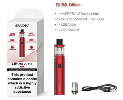 Smok Vape Pen V2 Kit | 60W Starter Kit | bearsvapes.co.uk