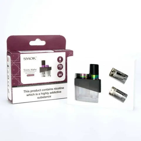 Smok Trinity Alpha Replacement Pod With 2 Coils | bearsvapes.co.uk