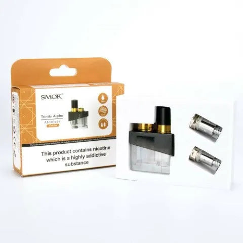 Smok Trinity Alpha Replacement Pod With 2 Coils | bearsvapes.co.uk