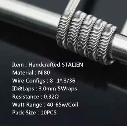 Coilology Handcrafted Staple Alien Coils 10 Pack | bearsvapes.co.uk