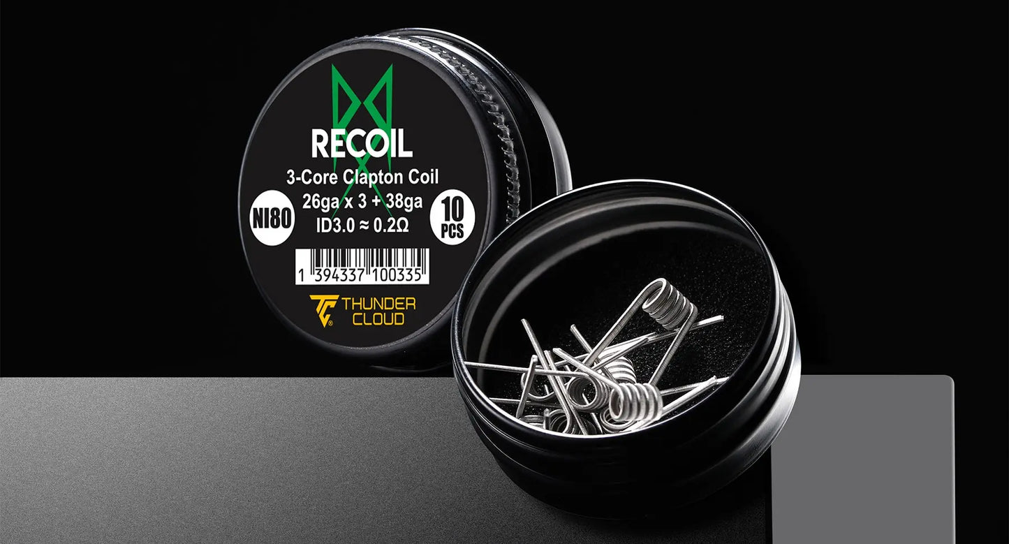Thunder Cloud Recoil Coils | Tri-core Fused Clapton| bearsvapes.co.uk