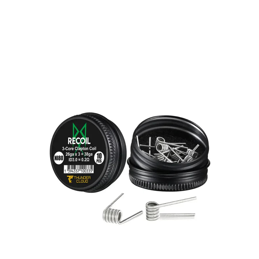 Thunder Cloud Recoil Coils | Tri-core Fused Clapton| bearsvapes.co.uk