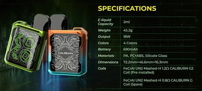 Uwell Caliburn GK2 Pod Vape Kit | MTL Starter Kit | bearsvapes.co.uk