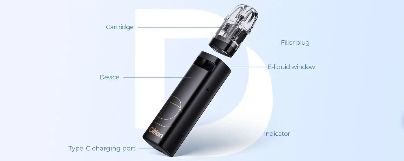 Uwell Dillon EM Pod Vape Kit Incl 4 FREE 0.6Ω Pods | bearsvapes.co.uk