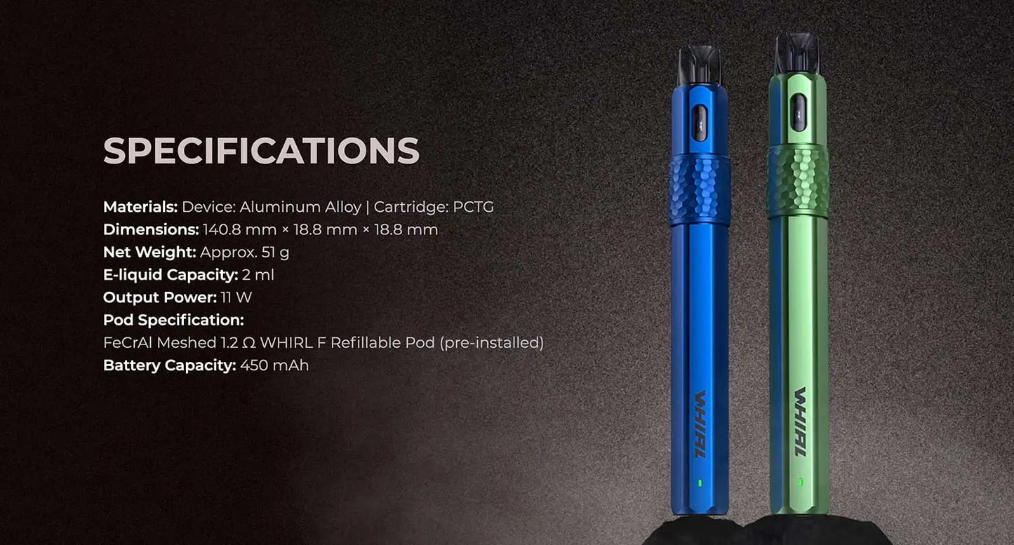 Uwell Whirl F Pod Kit | MTL Starter Kit ONLY £12.95 | bearsvapes.co.uk