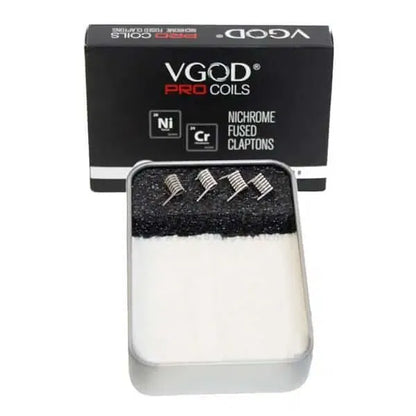 VGOD Fused Clapton Pro Coils | 4 Coils & 20 Cotton | bearsvapes.co.uk