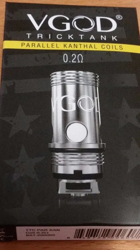 VGOD Trick Tank Coils 0.2 Ohm or 0.5 Ohm 5 Pack | bearsvapes.co.uk