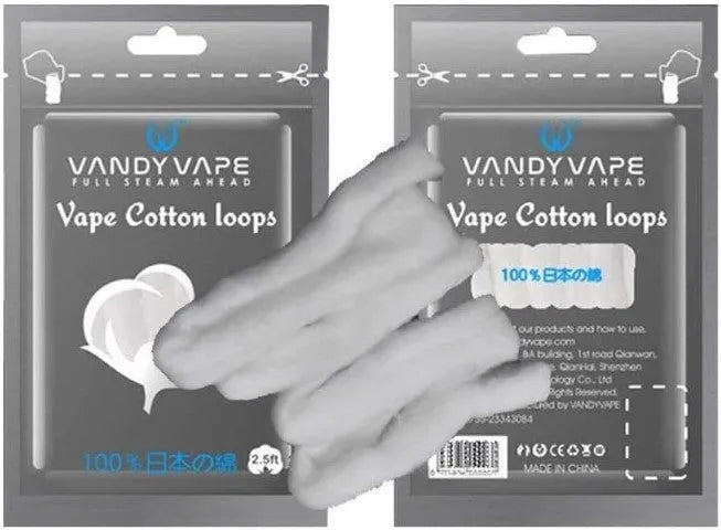 Vandy Vape Cotton Loops | Organic Japanese 2.5ft | bearsvapes.co.uk