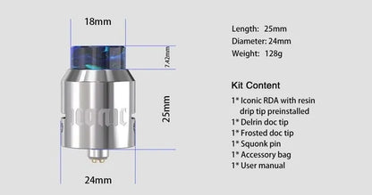 Vandy Vape Iconic RDA | Dual Coil BF RDA | bearsvapes.co.uk