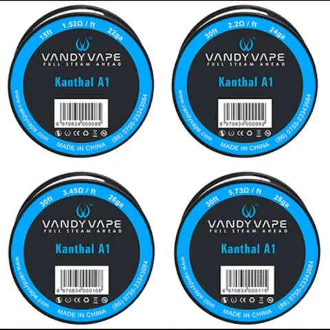 Vandy Vape Kanthal A1 Wire  22g, 24g, 26g, 28g, 40g | bearsvapes.co.uk