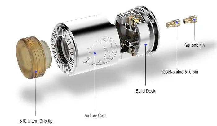 Vandy Vape Phobia RDA | Post-less Dual or Single | bearsvapes.co.uk