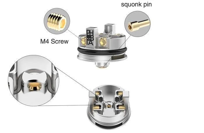 Vandy Vape Phobia RDA | Post-less Dual or Single | bearsvapes.co.uk