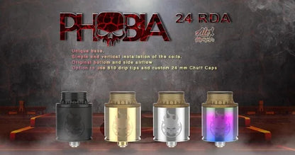 Vandy Vape Phobia RDA | Post-less Dual or Single | bearsvapes.co.uk