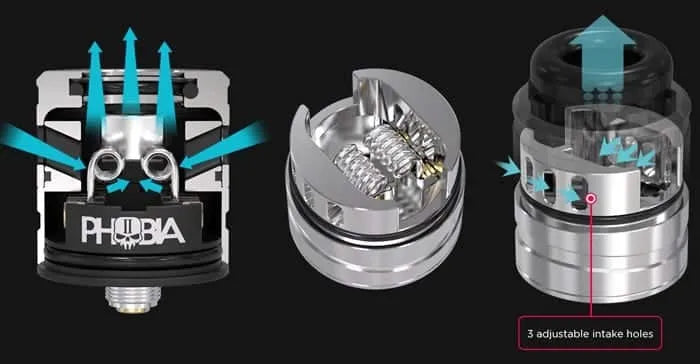 Vandy Vape Phobia V2 RDA | Post-less Dual or Single | bearsvapes.co.uk