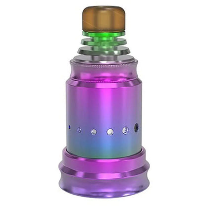 Multicoloured Vandy Vape RDA object on a white background