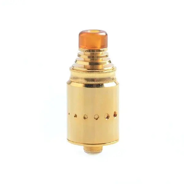 Gold-coloured Berserker MTL RDA on a white background