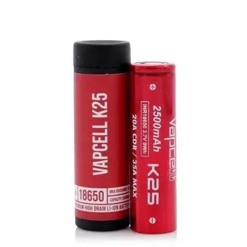 Vapcell K25 18650 2500mAh Battery | 20A/ 35A Max | bearsvapes.co.uk