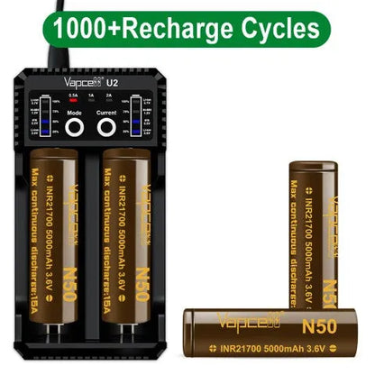 Vapcell N50 5000mAh 21700 Battery | MTL Vape Battery |bearsvapes.co.uk