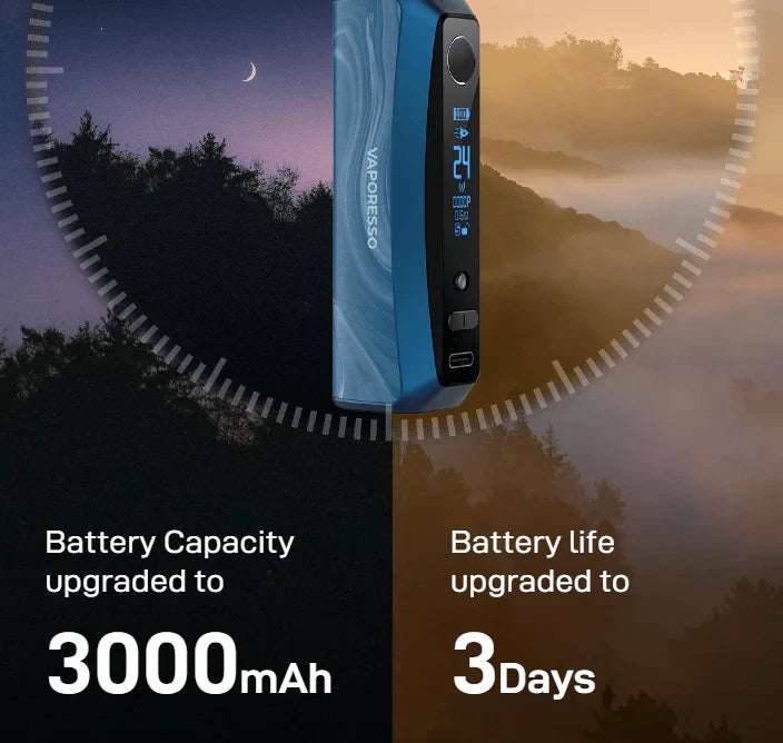 Vaporesso GTX One Pro Mod 3000mAh Built-in Battery | bearsvapes.co.uk