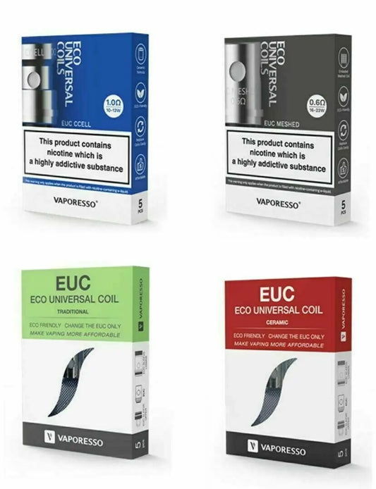 Vaporesso EUC Eco Universal Coils 5pk | bearsvapes.co.uk