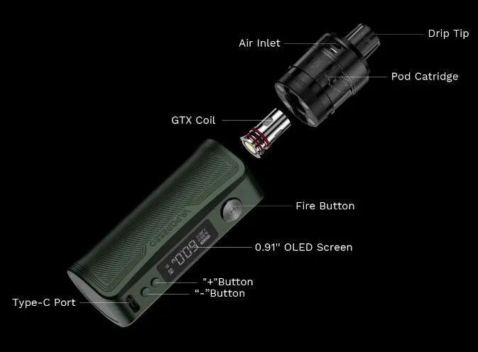 Vaporesso Gen PT80 S Vape Kit Free 18650 Battery | bearsvapes.co.uk