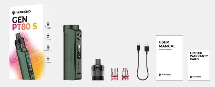 Vaporesso Gen PT80 S Vape Kit Free 18650 Battery | bearsvapes.co.uk