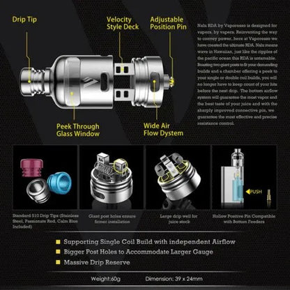 Vaporesso Nalu RDA | NOW ONLY £11.95 | bearsvapes.co.uk