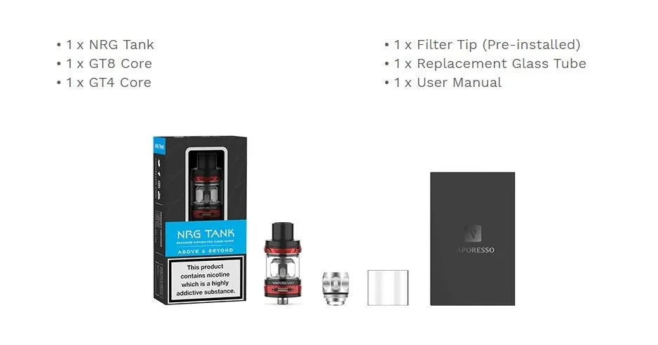 Vaporesso NRG Sub-ohm Vape Tank | bearsvapes.co.uk