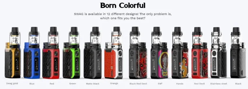 Vaporesso Swag Vape Kit | WITH FREE 18650 Battery | bearsvapes.co.uk